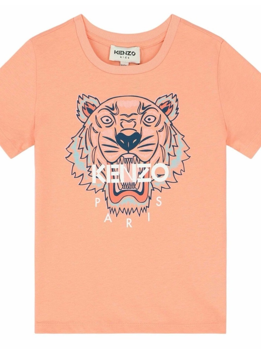 Kenzo Kids Tiger Head-print cotton T-shirt